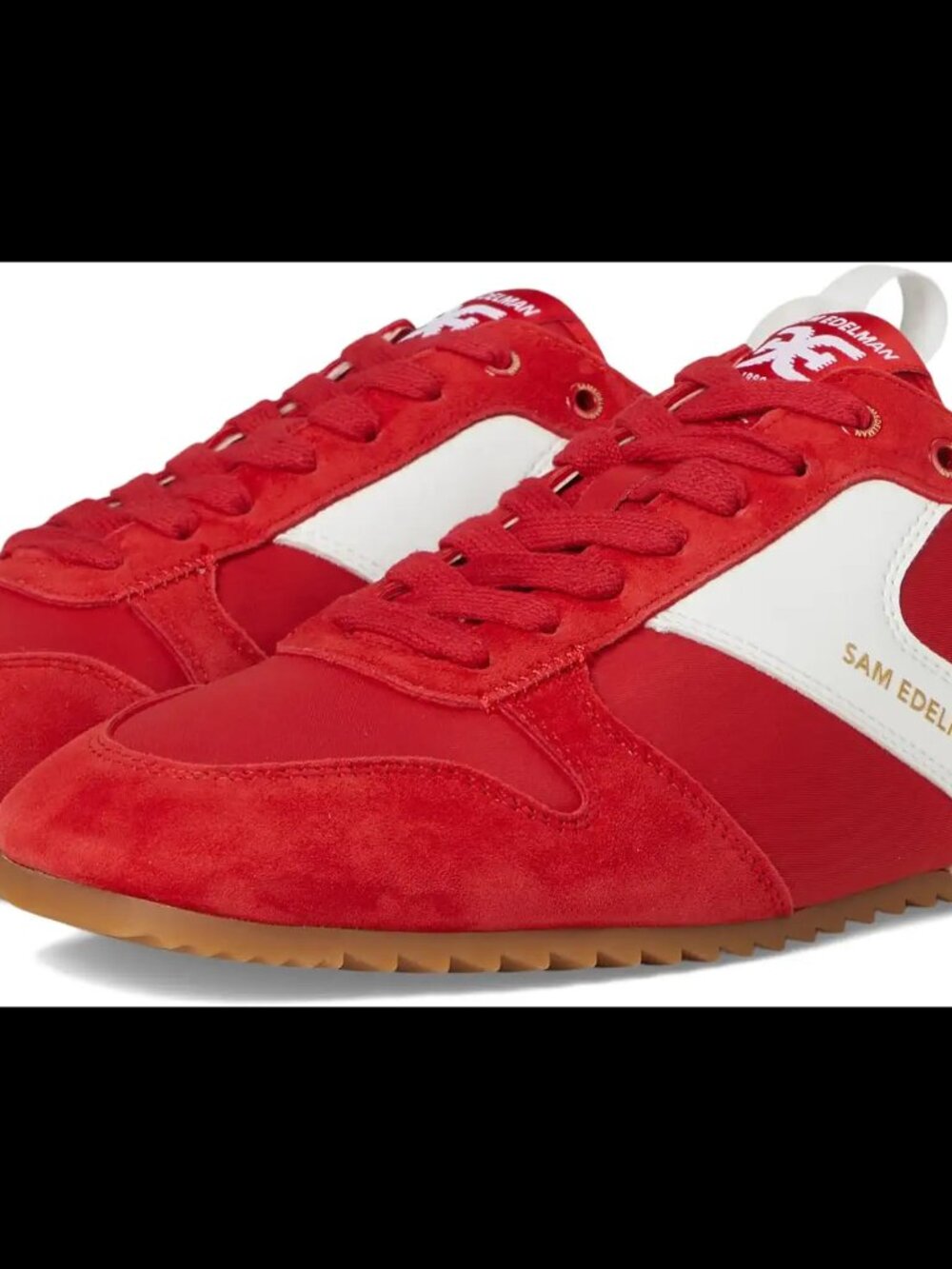 NWOB Sam Edelman Women's Zaria Sneakers (8.5 Red/White)